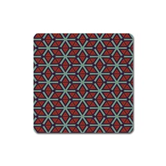 Cubes pattern abstract design Magnet (Square)