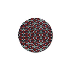 Cubes pattern abstract design Golf Ball Marker