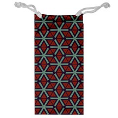 Cubes pattern abstract design Jewelry Bag