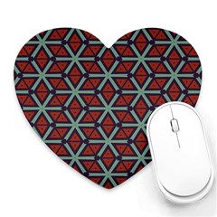 Cubes pattern abstract design Heart Mousepad