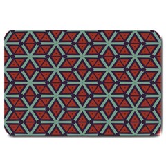 Cubes pattern abstract design Large Doormat