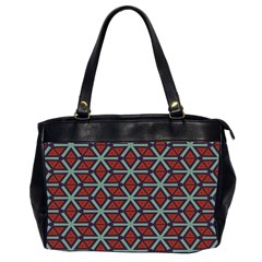 Cubes pattern abstract design Oversize Office Handbag (Two Sides)