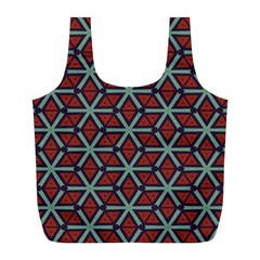 Cubes pattern abstract design Full Print Recycle Bag (L)