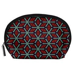 Cubes Pattern Abstract Design Accessory Pouch (large) by LalyLauraFLM