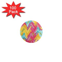 Paint Strokes Abstract Design 1  Mini Magnet (100 Pack) 