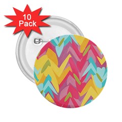 Paint Strokes Abstract Design 2 25  Button (10 Pack) by LalyLauraFLM