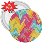 Paint strokes abstract design 3  Button (10 pack) Front