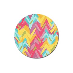 Paint Strokes Abstract Design Magnet 3  (round)