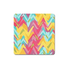 Paint Strokes Abstract Design Magnet (square) by LalyLauraFLM