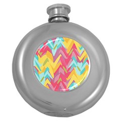 Paint Strokes Abstract Design Hip Flask (5 Oz)