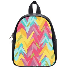 Paint Strokes Abstract Design School Bag (small) by LalyLauraFLM