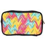 Paint strokes abstract design Toiletries Bag (Two Sides) Front