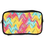 Paint strokes abstract design Toiletries Bag (Two Sides) Back