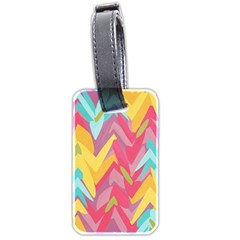 Paint Strokes Abstract Design Luggage Tag (two Sides)