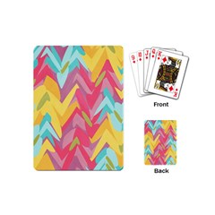 Paint Strokes Abstract Design Playing Cards (mini) by LalyLauraFLM