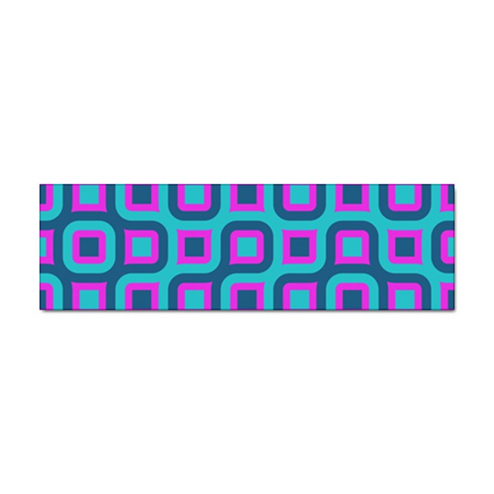 Blue purple squares pattern Sticker (Bumper)