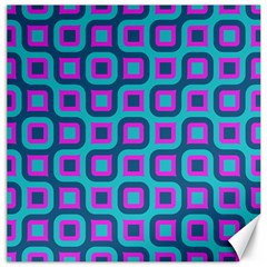 Blue Purple Squares Pattern Canvas 12  X 12  by LalyLauraFLM