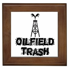 Oilfield Trash Framed Ceramic Tile by oilfield