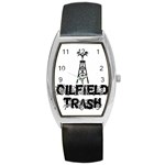 Oilfield Trash Tonneau Leather Watch Front