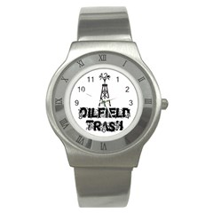 Oilfield Trash Stainless Steel Watch (slim) by oilfield