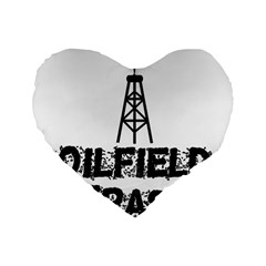 Oilfield Trash 16  Premium Heart Shape Cushion  by oilfield