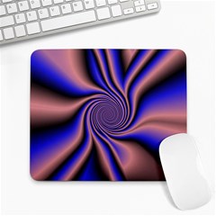 Purple Blue Swirl Large Mousepad by LalyLauraFLM