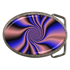 Purple Blue Swirl Belt Buckle by LalyLauraFLM