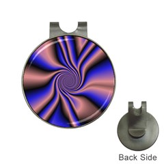 Purple Blue Swirl Golf Ball Marker Hat Clip