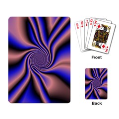 Purple Blue Swirl Playing Cards Single Design