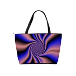 Purple blue swirl Classic Shoulder Handbag Back