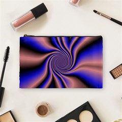 Purple Blue Swirl Cosmetic Bag (medium)