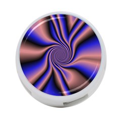 Purple Blue Swirl 4-port Usb Hub (two Sides) by LalyLauraFLM