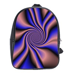 Purple Blue Swirl School Bag (xl)