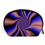 Purple blue swirl Accessory Pouch (Large) Front