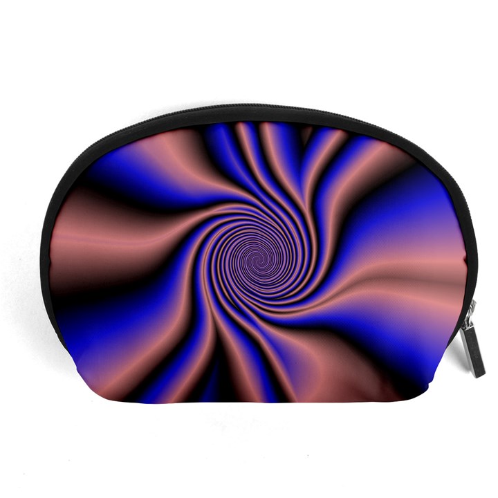 Purple blue swirl Accessory Pouch (Large)