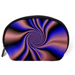 Purple blue swirl Accessory Pouch (Large) Back