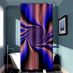 Purple Blue Swirl Shower Curtain 36  X 72  (stall)