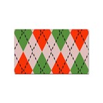 Argyle pattern abstract design Sticker (Rectangular) Front