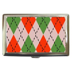 Argyle Pattern Abstract Design Cigarette Money Case