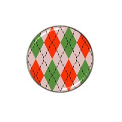 Argyle Pattern Abstract Design Hat Clip Ball Marker (10 Pack) by LalyLauraFLM