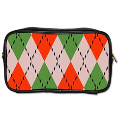 Argyle Pattern Abstract Design Toiletries Bag (one Side)