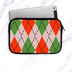 Argyle pattern abstract design Apple iPad Mini Zipper Case Front