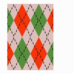 Argyle Pattern Abstract Design Small Garden Flag (two Sides)