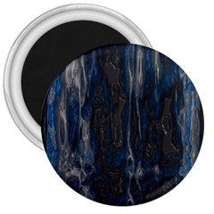 Blue Black Texture 3  Magnet