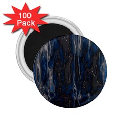 Blue Black Texture 2 25  Magnet (100 Pack) 