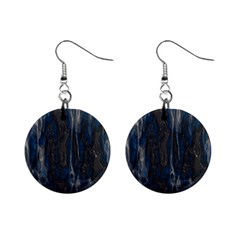 Blue Black Texture 1  Button Earrings