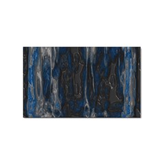 Blue Black Texture Sticker (rectangular)