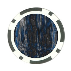 Blue Black Texture Poker Chip Card Guard