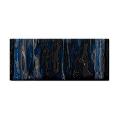 Blue Black Texture Hand Towel