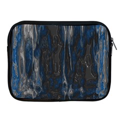 Blue Black Texture Apple Ipad 2/3/4 Zipper Case by LalyLauraFLM